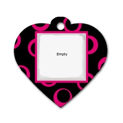 Melody necklace - Dog Tag Heart (Two Sides)