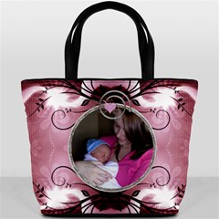 Pretty Rose Heart Bucket Bag