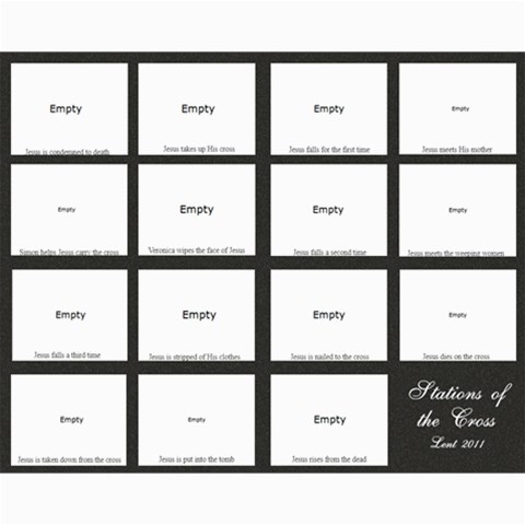 Stations Of The Cross By Jen 10 x8  Print - 1