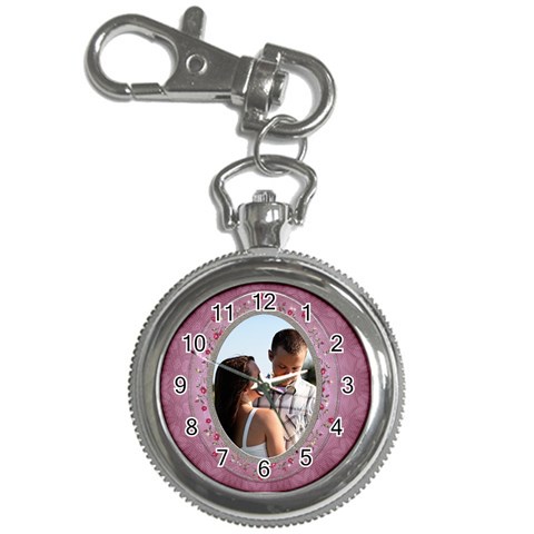Pretty Pink Key Chain Watch By Lil Front