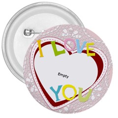 I love you - 3  Button