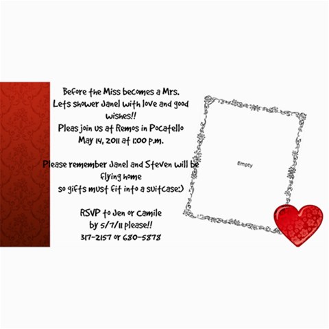 Janel By Jennifer 8 x4  Photo Card - 11