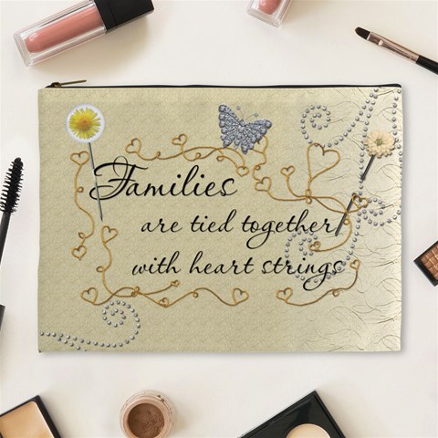 Families Xl Cosmetic Bag By Lil Front