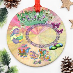 Easter 2024 Round Pastel Ornament - Ornament (Round) Easter 2024 Round Pastel Ornament - Ornament (Round)