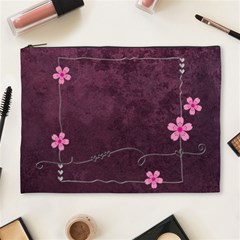 purple cosmetic bag (XL)