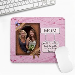 Mom s Pink Mousepad - Large Mousepad