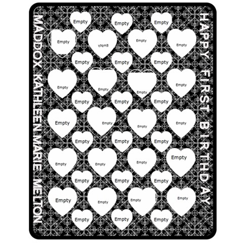 Maddox Bday By Heather Morehead 60 x50  Blanket Front