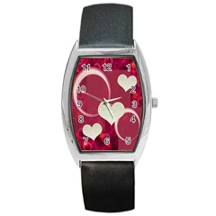 I Heart You Pink Custom Barrel Watch