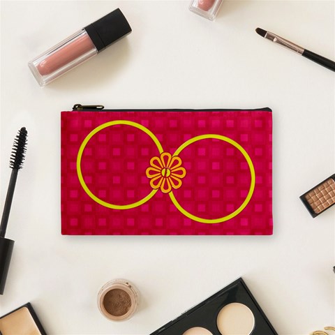 Summers Burst Small Cosmetic Bag 1 By Lisa Minor Front