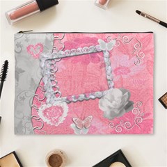 Spring flower floral baby pink XL Cosmetic Bag - Cosmetic Bag (XL) Spring flower floral baby pink XL Cosmetic Bag - Cosmetic Bag (XL)