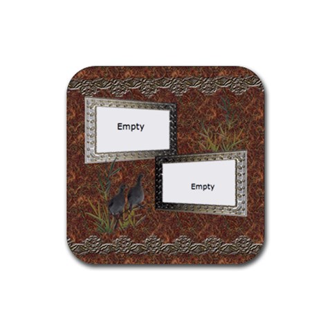 Shadow Frame Square Rubber Coaster By Ellan Front