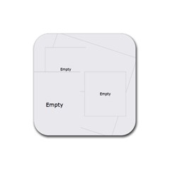 Neutral shiny square rubber coaster - Rubber Coaster (Square) Neutral shiny square rubber coaster - Rubber Coaster (Square)