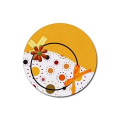 Tangerine Breeze 4pk Round Coaster Set 1 - Rubber Round Coaster (4 pack) Tangerine Breeze 4pk Round Coaster Set 1 - Rubber Round Coaster (4 pack)
