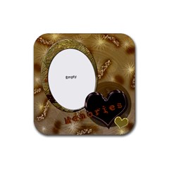 truck coaster - Rubber Coaster (Square)