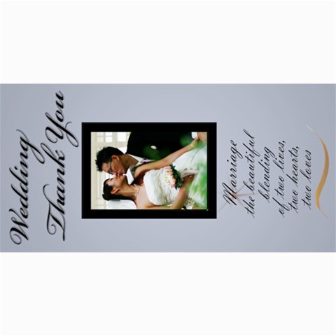 Wedding Thank You 4x8 Card By Deborah 8 x4  Photo Card - 3