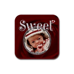 Sweet Square Coaster - Rubber Coaster (Square) Sweet Square Coaster - Rubber Coaster (Square)