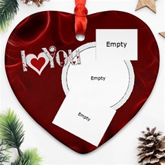 I Love You Heart Ornament - Ornament (Heart) I Love You Heart Ornament - Ornament (Heart)
