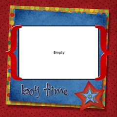 BOY TIME - ScrapBook Page 12  x 12 