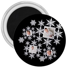 Snowflake 3 Inch Magnet