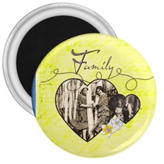 Hearts & Family 3 Inch Magnet