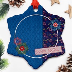 Snow Angel-Winter wonderland-Custom Snowflake Ornament (Two Sides) Snow Angel-Winter wonderland-Custom Snowflake Ornament (Two Sides)