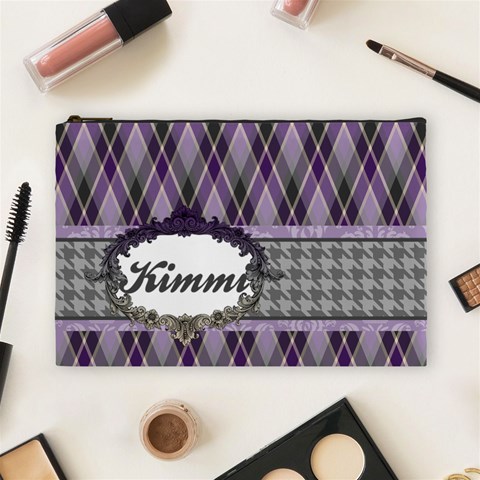 Royal Silhouette Large Cosmetic Bag By Klh Front