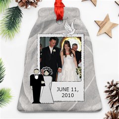 Wedding Date Bell Ornament