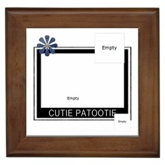Cutie Patootie Framed Tile
