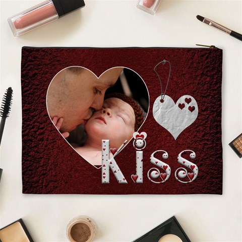 Sweet Kiss Xl Cosmetic Bag By Lil Back