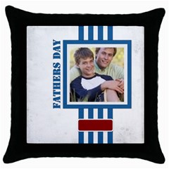 fathers day - Throw Pillow Case (Black) fathers day - Throw Pillow Case (Black)