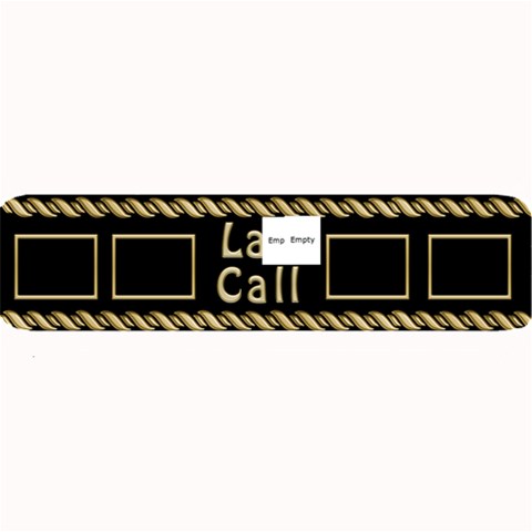 Black And Gold Large Bar Mat By Deborah 32 x8.5  Bar Mat