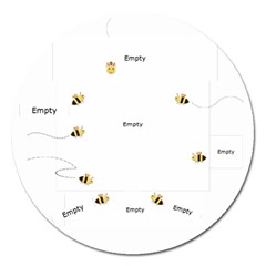 Grandma Loves Her Sweet Honey Bees Magnet 5 Round