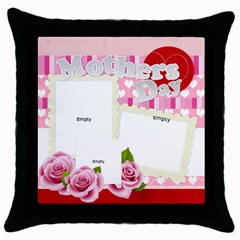 mothers day - Throw Pillow Case (Black) mothers day - Throw Pillow Case (Black)