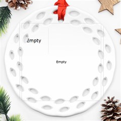 Little snowflake - Round Filigree Ornament (Two Sides) Little snowflake - Round Filigree Ornament (Two Sides)