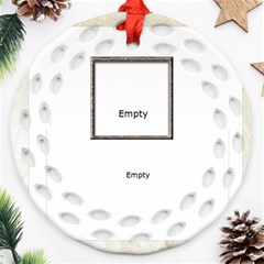 Together Forever Filligree double sided Ornament - Round Filigree Ornament (Two Sides)