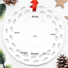 Baby s First Christmas Single sided round Filigree Ornament - Ornament (Round Filigree) Baby s First Christmas Single sided round Filigree Ornament - Ornament (Round Filigree)
