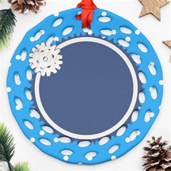 Little snowflake ornament 1s - Ornament (Round Filigree) Little snowflake ornament 1s - Ornament (Round Filigree)