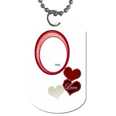 I Heart You red dog tag - Dog Tag (One Side) I Heart You red dog tag - Dog Tag (One Side)