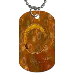 I Heart You gold dog tag - Dog Tag (One Side) I Heart You gold dog tag - Dog Tag (One Side)