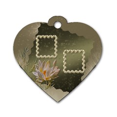 Neutral Shiny Heart Dog Tag