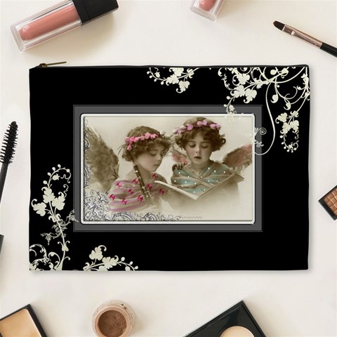 Romanza Angelica Extra Large Cosmetic Bag By Catvinnat Front