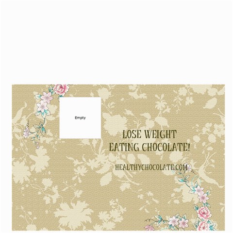 Xocai Taupe Floral Bag  By Lynette Henk Back