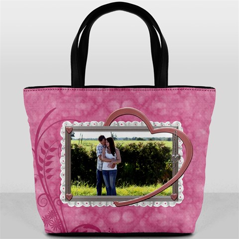 Pretty Pink Love Bucket Bag By Lil Front