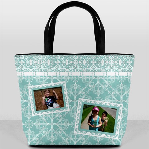 Tiffany Blue Bucket Bag By Klh Front