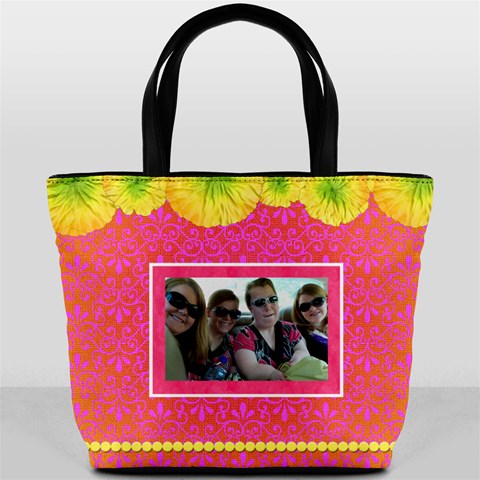 Pink Lemonade Bucket Bag By Klh Front