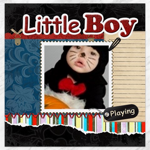 Little Boy By Joely 11.4 x11.56  Canvas - 1