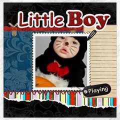 little boy - Canvas 12  x 12 