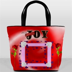 Rose and Hearts - Bucket Bag