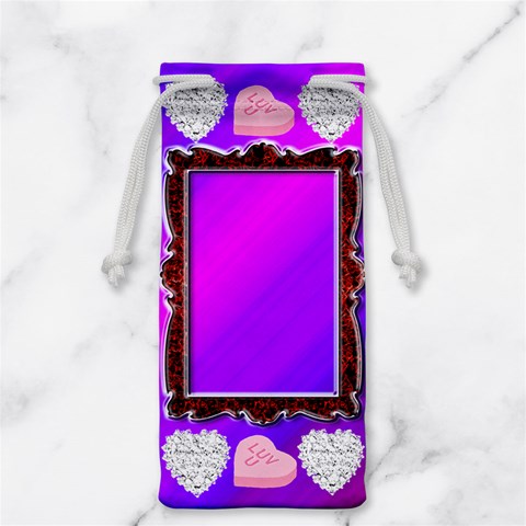 Diamond Heart Jewelry Bag By Kim Blair Back