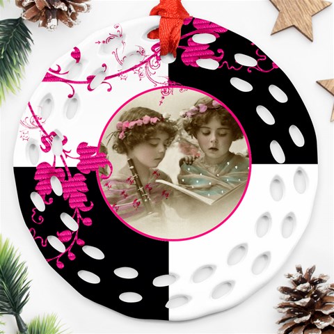 Pinkadink Double Sided Filigree Ornament By Catvinnat Back